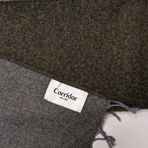 Corridor Lambswool Scarf: Loden